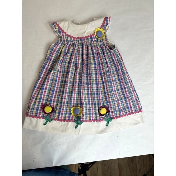 Vintage Good Lad 1990s Flower Dress Spring Summer Retro - Girls Size 4 - Picture 10 of 10